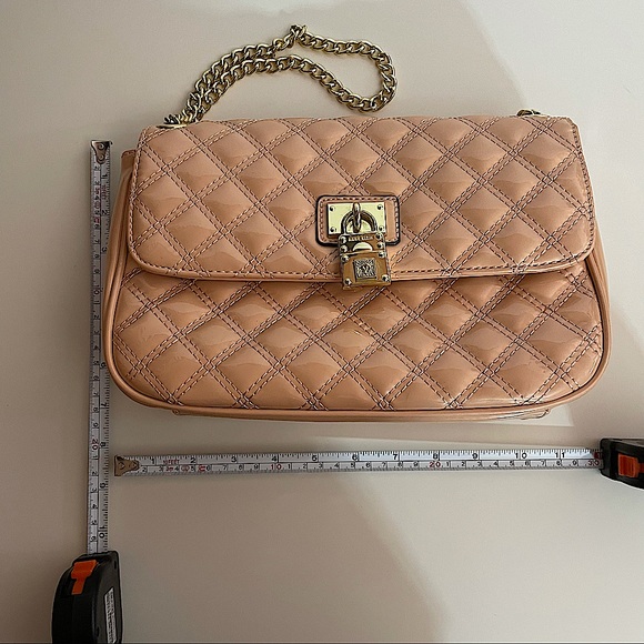 Y2K Anne Klein Pink Quilted Jelly Gold Tone Hardware Barbie Core Shoulder Bag - Picture 11 of 11